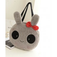 Lovely Kids Shoulder Fluffy Bags Mini Plush Handbag for Girls