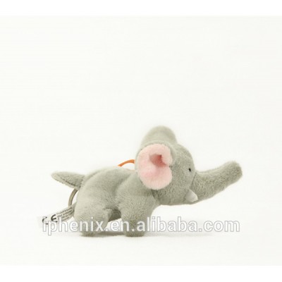 Wholesale Mini Elephant Plush Toy Keychain Lovely Plush Animal Keyring