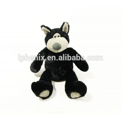 Customized exporting black wolf plush toy