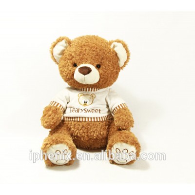 Custom Bear Toy Sitting Bear Plush T-shirt Bear Wholesale