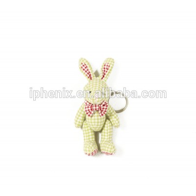 Small design stuffed plush bunny keychain wholesale plush keychain rabbit toy