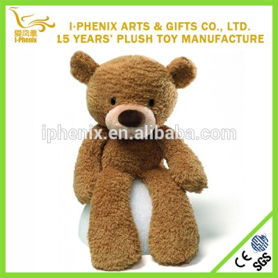 Eco friendly stuffed bear plush floppy bear toy for children bed toy