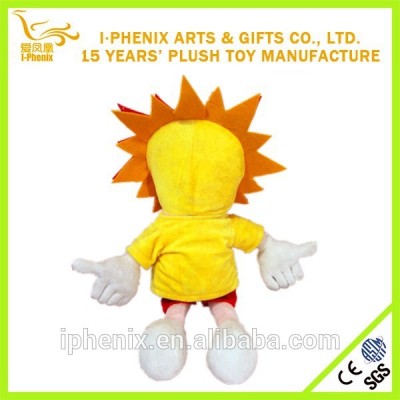 Cartoon Sun Fire Boy Plush Toy Doll